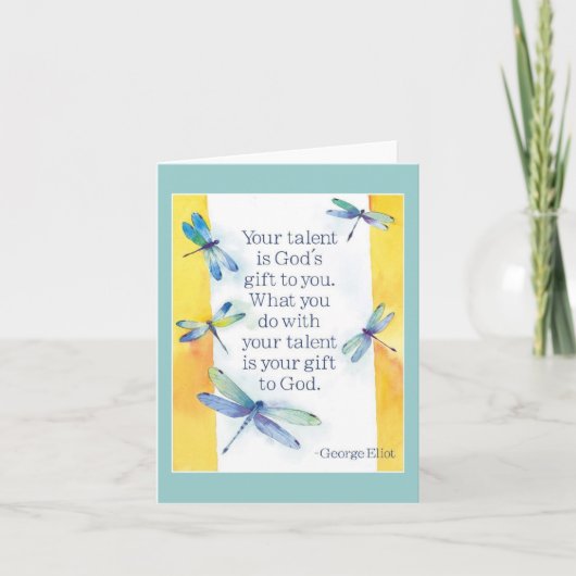 talent notecard kaart (Voorkant)