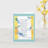 talent notecard kaart (Gele Bloem)