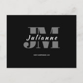 Talent Promotie Postkaart | Aangepaste Foto en Log (Achterkant)