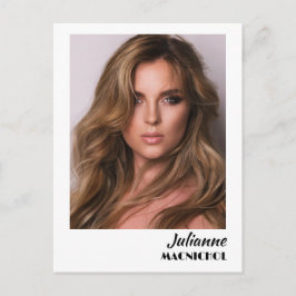 Talent Promotie Postkaart | Aangepaste Foto en Log