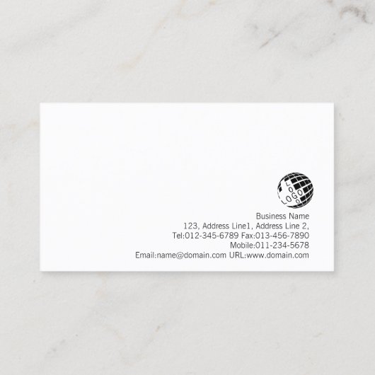 Talent Scout Cursief Monogram Visitekaartje (Achterkant)