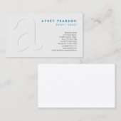 Talent Scout Entertainment Elegant Shadow Monogram Visitekaartje (Voorkant / Achterkant)