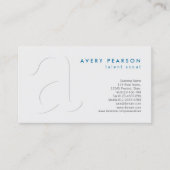 Talent Scout Entertainment Elegant Shadow Monogram Visitekaartje (Voorkant)