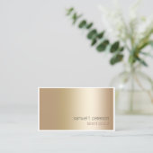 Talent Scout Entertainment Services Elegant Gold Visitekaartje (Staand voorkant)