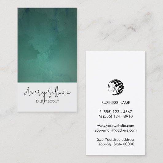 Talent Scout Manager Entertainment Visitekaartje (Voorkant / Achterkant)