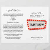 Talent Show/Variety Show Program Flyer (Voorkant)
