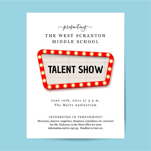 Talent Show / Variety Show Promotie Flyer
