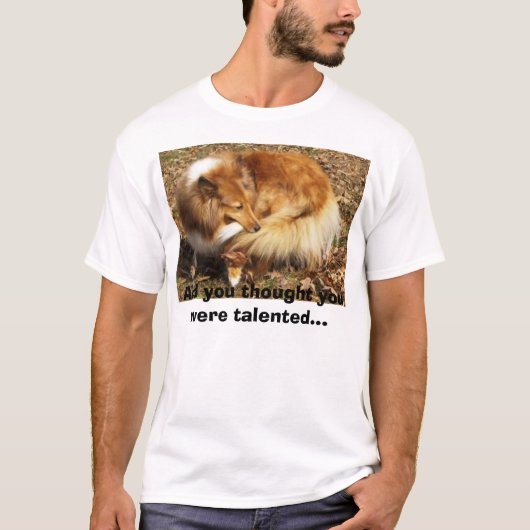 Talent van de Sheltie T-shirt (Voorkant)