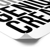 Talent Works Genius Creëer Poster (Hoek)