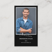 Talentkaart met handtekening | Mini Comp Cards Visitekaartje (Voorkant)