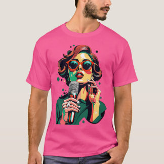 talentvolle zangeres t-shirt