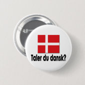 Taler du dansk? ronde button 5,7 cm (Voorkant /achterkant)