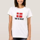 Taler du dansk? t-shirt (Voorkant)