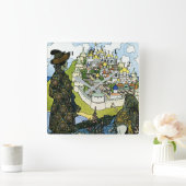 "Tales of the Tsar" van Ivan Bilibin Vierkante Klok (Huis)