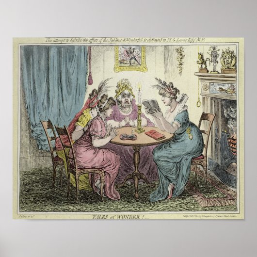 Tales of Wonder-gewijd aan M.G. Lewis Esq' Poster (Voorkant)