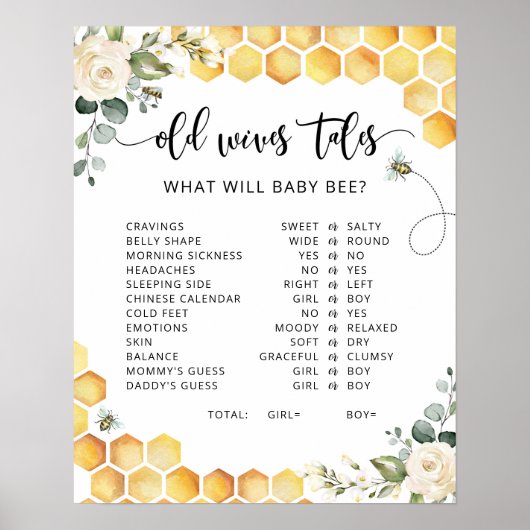 Tales van bijen Oude vrouwen Poster (Voorkant)