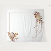 TALIA Boheem Terracotta Boog Baby Shower Welkom Wandkleed (Voorkant (horizontaal))