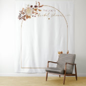 TALIA Boheem Terracotta Boog Bruidsuitnodiging Wandkleed (In situ)