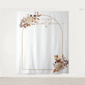 TALIA Boheem Terracotta Boog Bruidsuitnodiging Wandkleed (Voorkant)