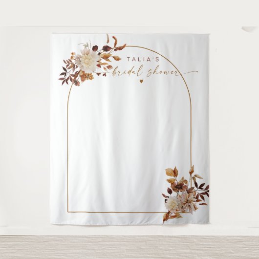 TALIA Boheemse Terracotta Boog Bruidsfeest Wandkleed (Voorkant)