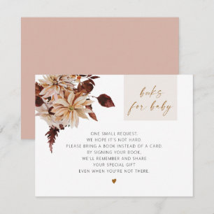 TALIA Bohemian Terracotta Floral Books for Baby Kaart