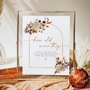TALIA Boho Herfst Hoe oud waren ze Vrijgezellenfee Poster
