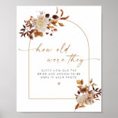 TALIA Boho Herfst Hoe oud waren ze Vrijgezellenfee Poster (Voorkant)