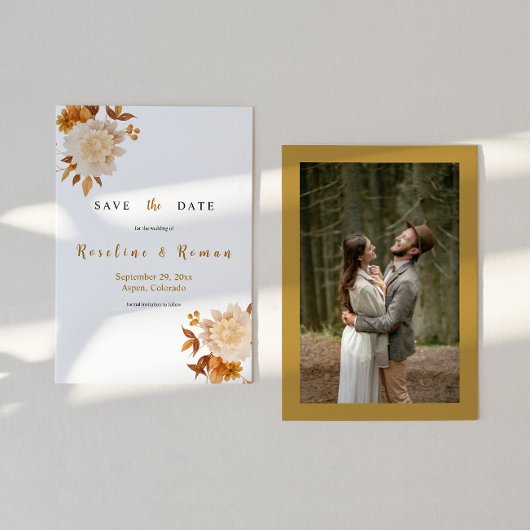TALIA Boho Save the Date Template Kaart