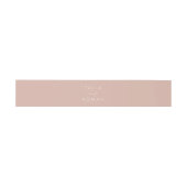 TALIA Modern Elegant Blush Pink Dusty Roos Weddens Uitnodigingen Wikkel (Vlak)