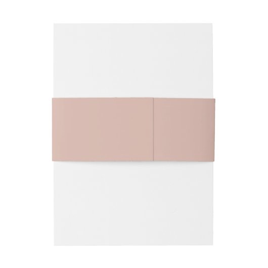 TALIA Modern Elegant Blush Pink Dusty Roos Weddens Uitnodigingen Wikkel (Achterkant Voorbeeld)