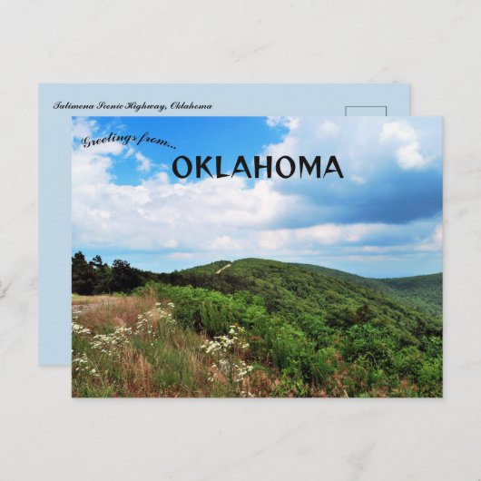 Talimena Schilderachtig Highway Oklahoma Briefkaart (Voorkant / Achterkant)