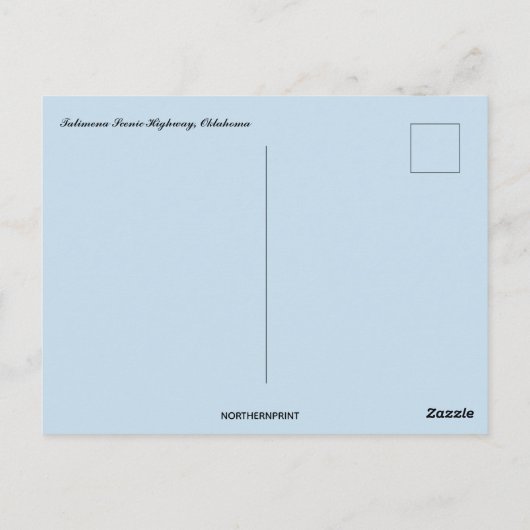 Talimena Schilderachtig Highway Oklahoma Briefkaart (Achterkant)