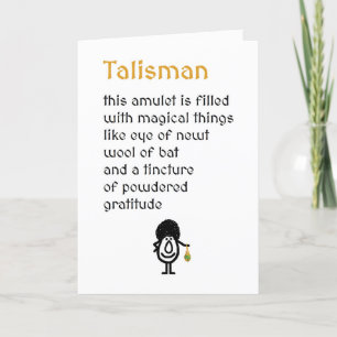 Talisman A Grapny Bedankt Poem