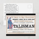 Talisman Clipper schip zeilen 1855 Briefkaart (Voorkant / Achterkant)