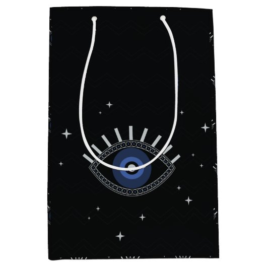 Talisman etnisch blauwhelm medium cadeauzakje (Voorkant)