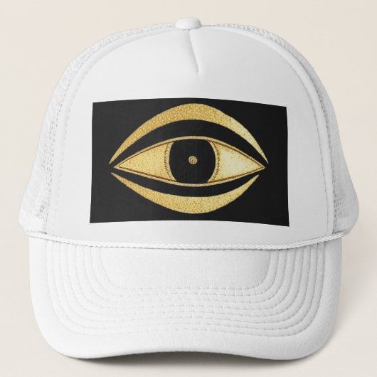Talisman Gouden Boze Oog Trucker Pet (Voorkant)