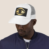 Talisman Gouden Boze Oog Trucker Pet (In situ)