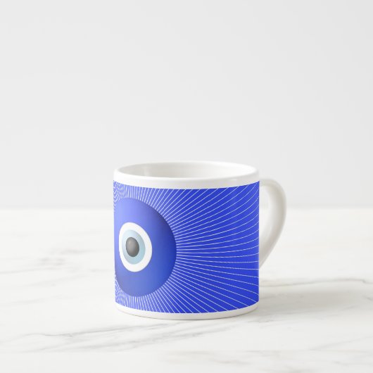 Talisman om te beschermen tegen boze ogen espresso kop (Voorkant rechts)