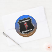 Talisman Snelweg RuneQueen Ronde Sticker (Envelop)