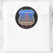 Talisman Snelweg RuneQueen Ronde Sticker (Tas)
