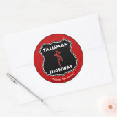Talisman Snelweg RuneQueen Ronde Sticker (Envelop)