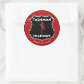 Talisman Snelweg RuneQueen Ronde Sticker (Tas)