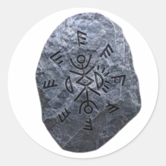 Talisman uit tv-serie ronde sticker (Voorkant)