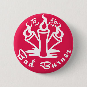 talisman voorwerp ronde button 5,7 cm