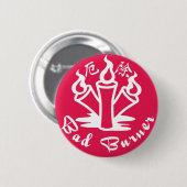 talisman voorwerp ronde button 5,7 cm (Voorkant /achterkant)