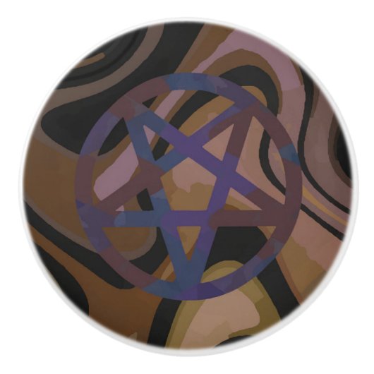 Talismanische Elementen van Ether Keramische Knop (Voorkant)