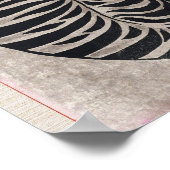 Talismanische tijger (20e eeuw) Japans schilderij Poster (Hoek)