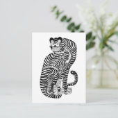  talismanische tijger briefkaart (Staand voorkant)