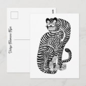 talismanische tijger briefkaart (Voorkant / Achterkant)