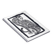  talismanische tijger in zwart Lijst Notitieboek (Rechterzijde)